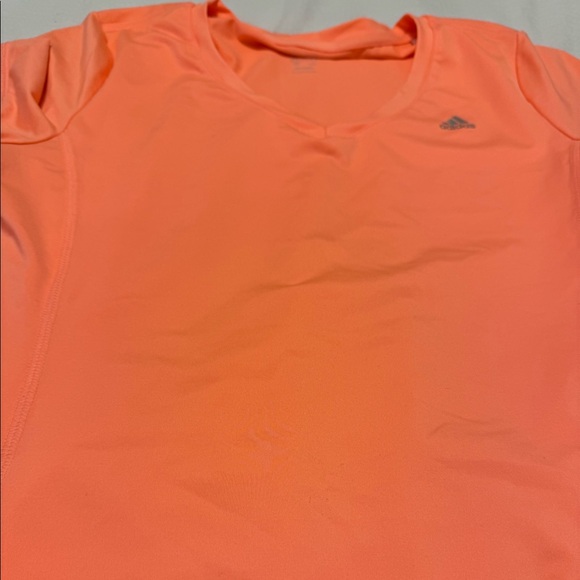 Neon orange Adidas workout top - Picture 2 of 3